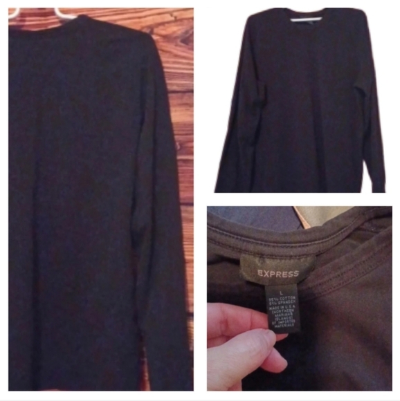 🍭🌹 Men's Express long sleeve tshirt🎉 - Picture 1 of 6